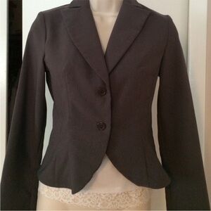 Chic Black Blazer / 2 Buttons Tailored Fit Junior Size 3